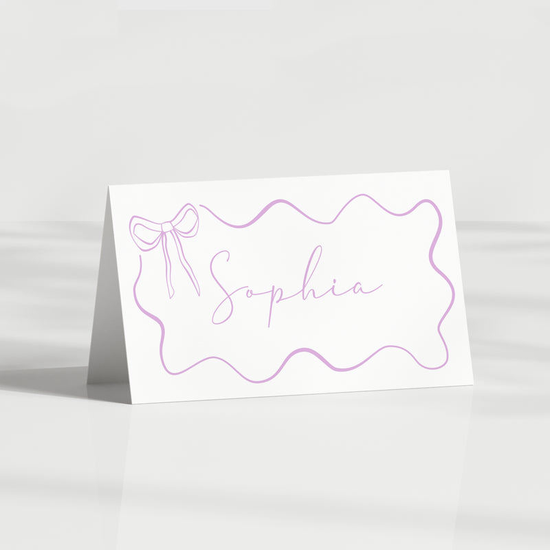 Bow Place Cards