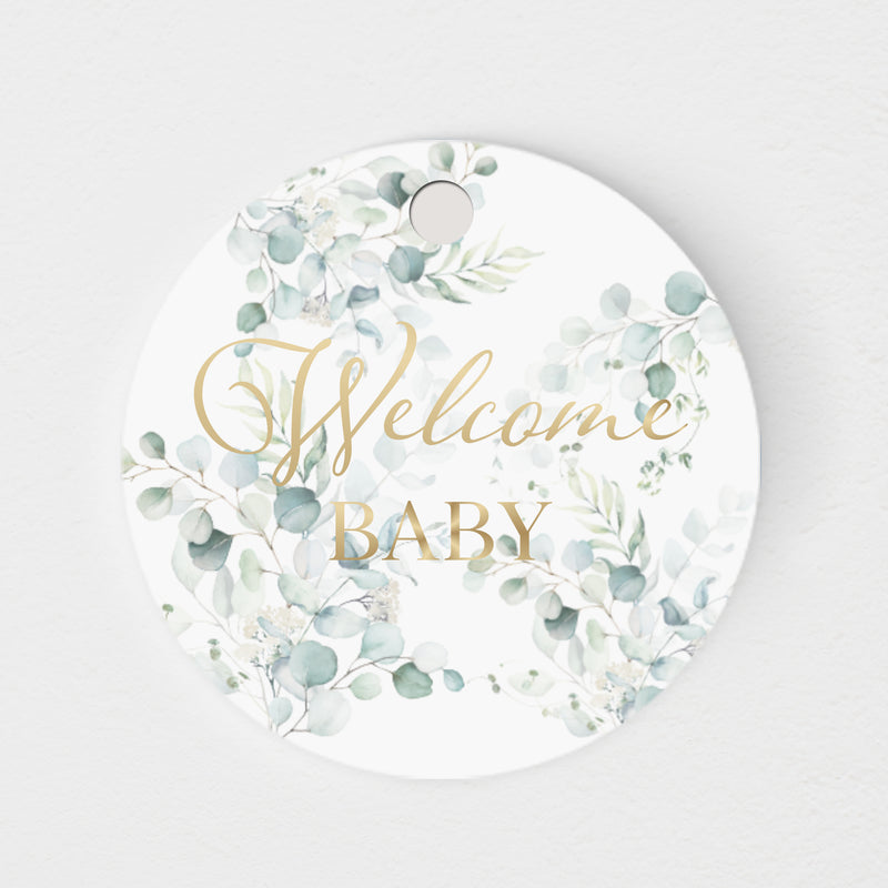 Eucalyptus Watercolour Tag