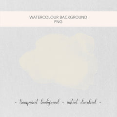 PNG Watercolour Backgrounds in neutral shades | Clipart for Wedding, Christening, Bridal Shower Invitations