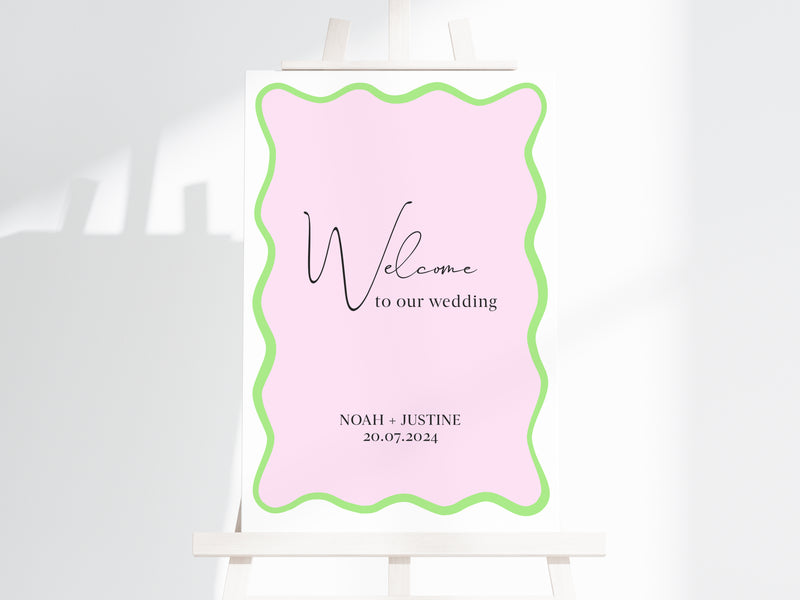 婚礼和生日文具的波浪书法风格边框 SVG |切割文件|即时下载 |透明背景|