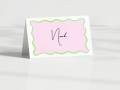 婚礼和生日文具的波浪书法风格边框 SVG |切割文件|即时下载 |透明背景|