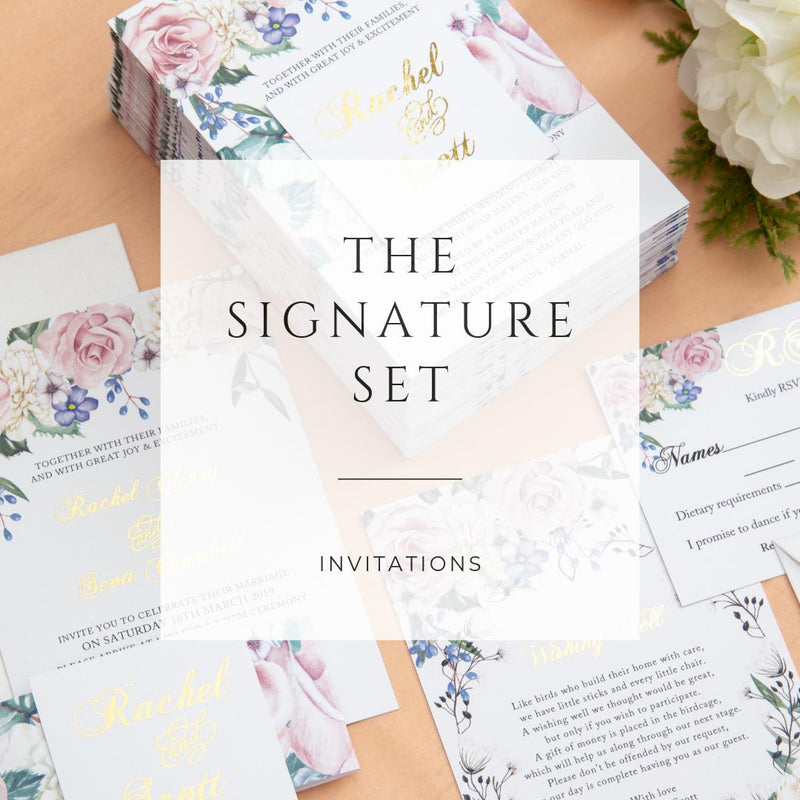 The Signature Set -  invitations - Adore Paper