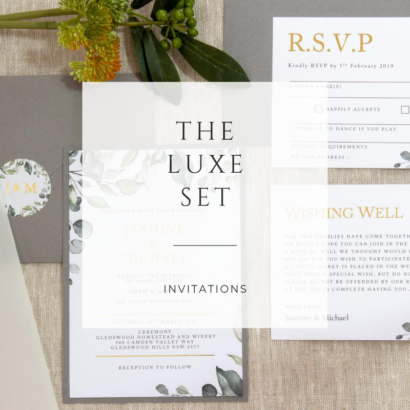 The Luxe Set -  invitations - Adore Paper