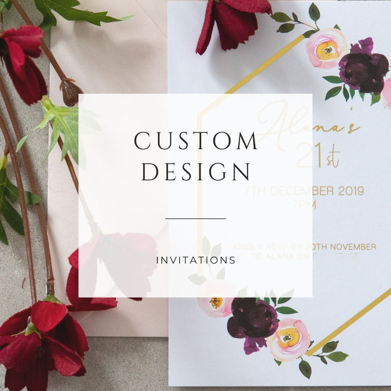 Custom Design Invitations -   - Adore Paper