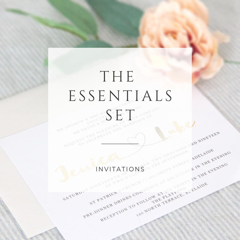 The Essentials Set -  invitations - Adore Paper