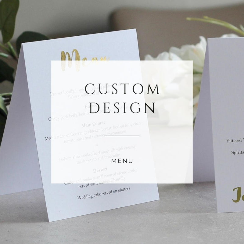 Custom Design - Freestanding Menu or Table Sign