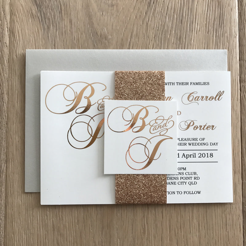 Diamond Dust - Invitation Suite -  invitation suite - Adore Paper