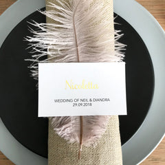 Flat Napkin Place Card -  invitations - Adore Paper