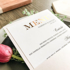 Pearl Lux Menu -  menu - Adore Paper