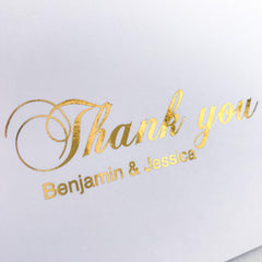 Personalised Thank you Card - Gold -  cards - Adore Paper