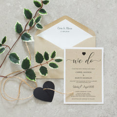Rustic Love Design - Invitation -  invitations - Adore Paper