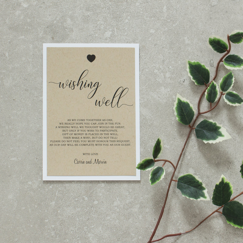 Rustic Love Wishing Well -  invitations - Adore Paper