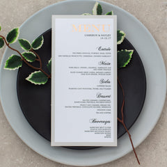 Pearl Lux Menu -  menu - Adore Paper