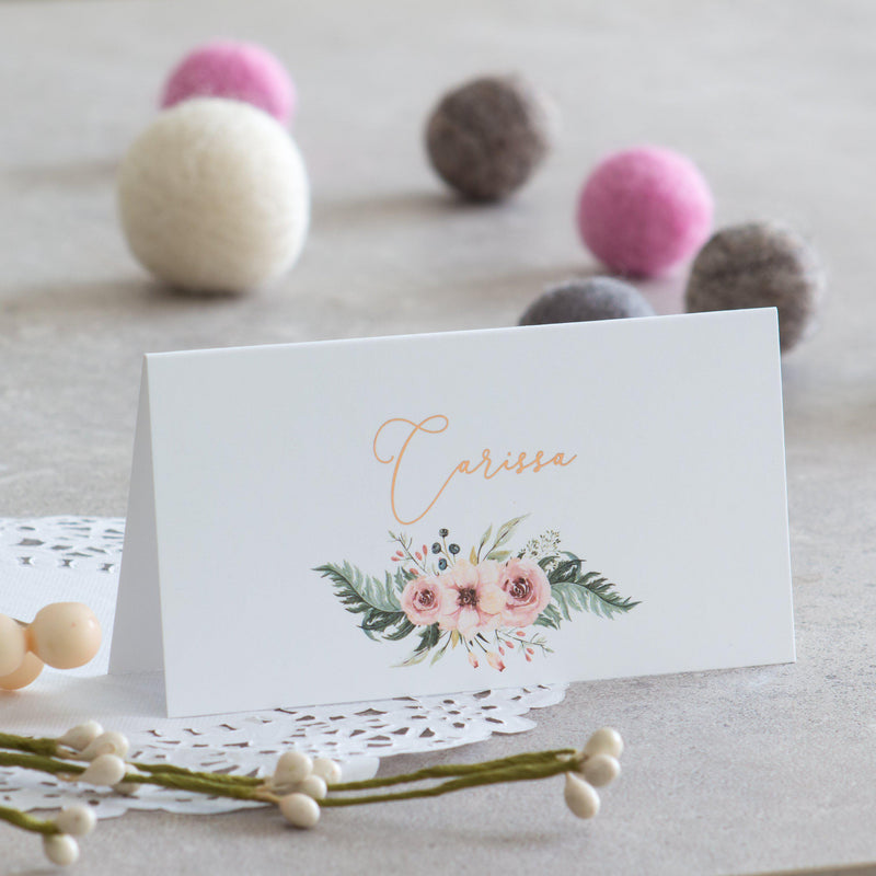 Fall In Love - Place Cards -  invitations - Adore Paper