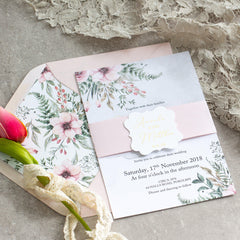 Fall In Love - Blush Invitation -  invitations - Adore Paper