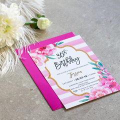 Pretty In Pink - Invitation -  invitations - Adore Paper