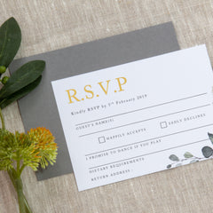 Enchanted - RSVP -  invitations - Adore Paper