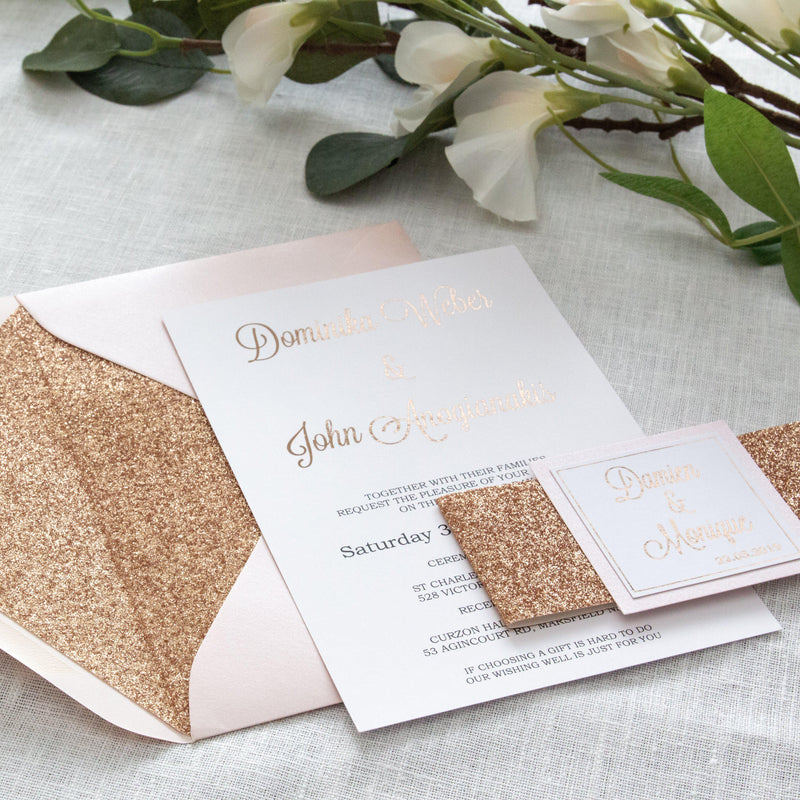 Dusky Rose - Invitation Suite -  invitations - Adore Paper