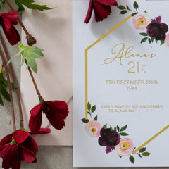 Floral Devine Invitation -  Invitation - Adore Paper