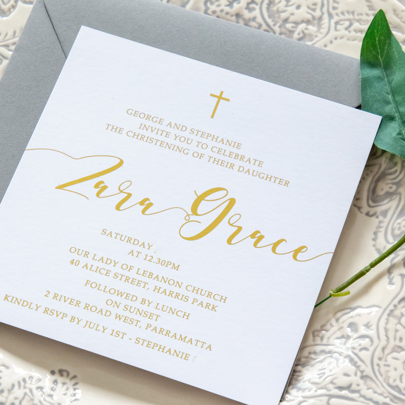Grace - Religious Invitation -   - Adore Paper