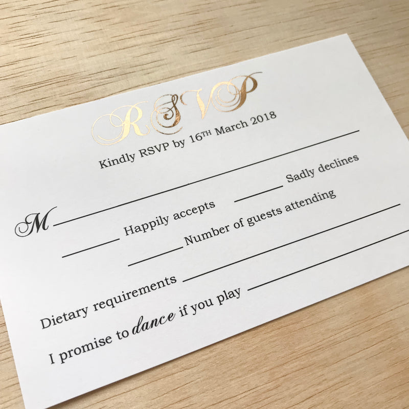 SCRIPT STYLE RSVP -   - Adore Paper