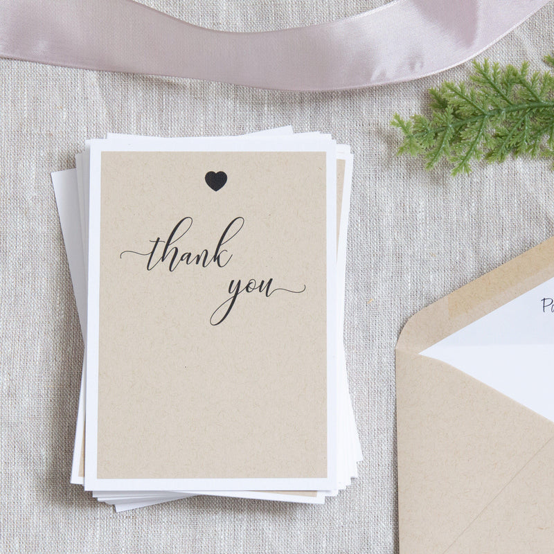 Rustic Love - Thank you -  invitations - Adore Paper