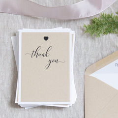 Rustic Love - Thank you -  invitations - Adore Paper