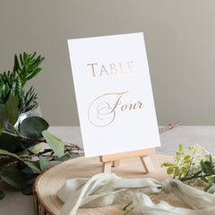 Table Number -  invitations - Adore Paper