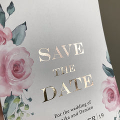 Blushing Pink - Save The Date -  invitations - Adore Paper