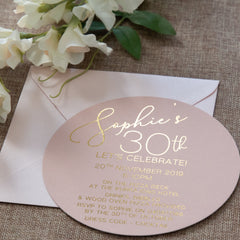 Pink Champagne - Invitation -  invitations - Adore Paper
